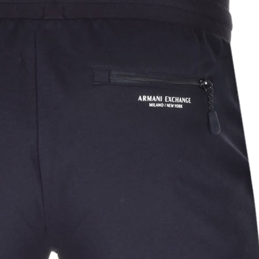 Armani Exchange Logo Sweat Shorts Navy